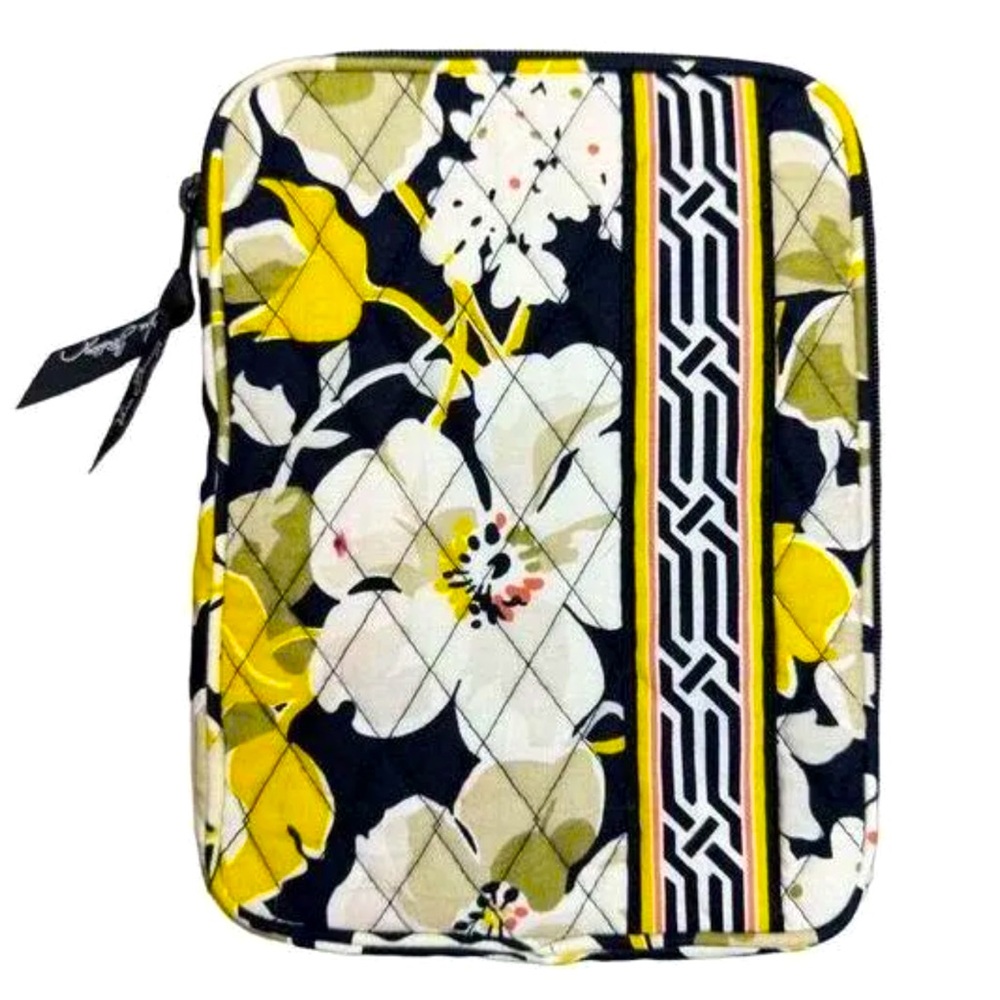 Vera Bradley Floral Tablet Case - Yellow, Black, White